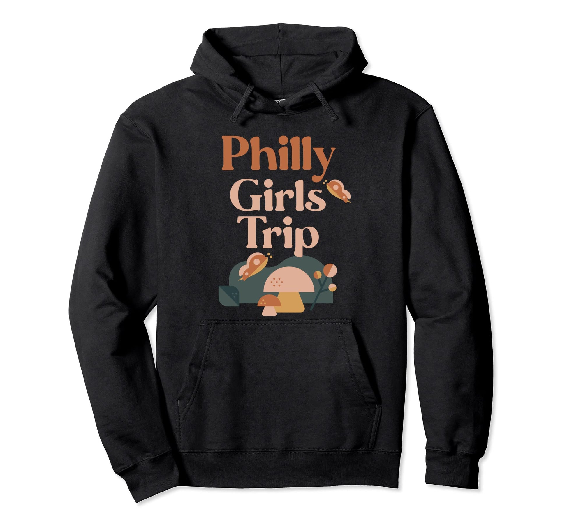 Philly Trip Matching Group Groovy Boho Hoodie - Minimalist Print Men Women - T-Shirt, Sweatshirt, Hoodie