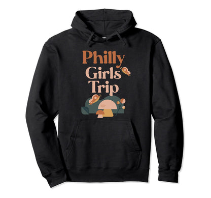 Philly Trip Matching Group Groovy Boho Hoodie - Minimalist Print Men Women - T-Shirt, Sweatshirt, Hoodie
