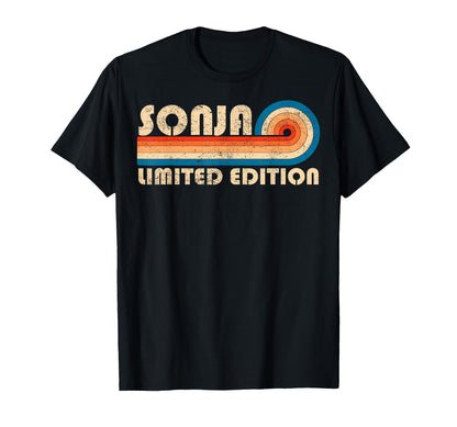 Sonja 70S 80S Sunset Stripe T-Shirt - Fun Novelty Design for Adults - T-Shirt, Sweatshirt, Hoodie