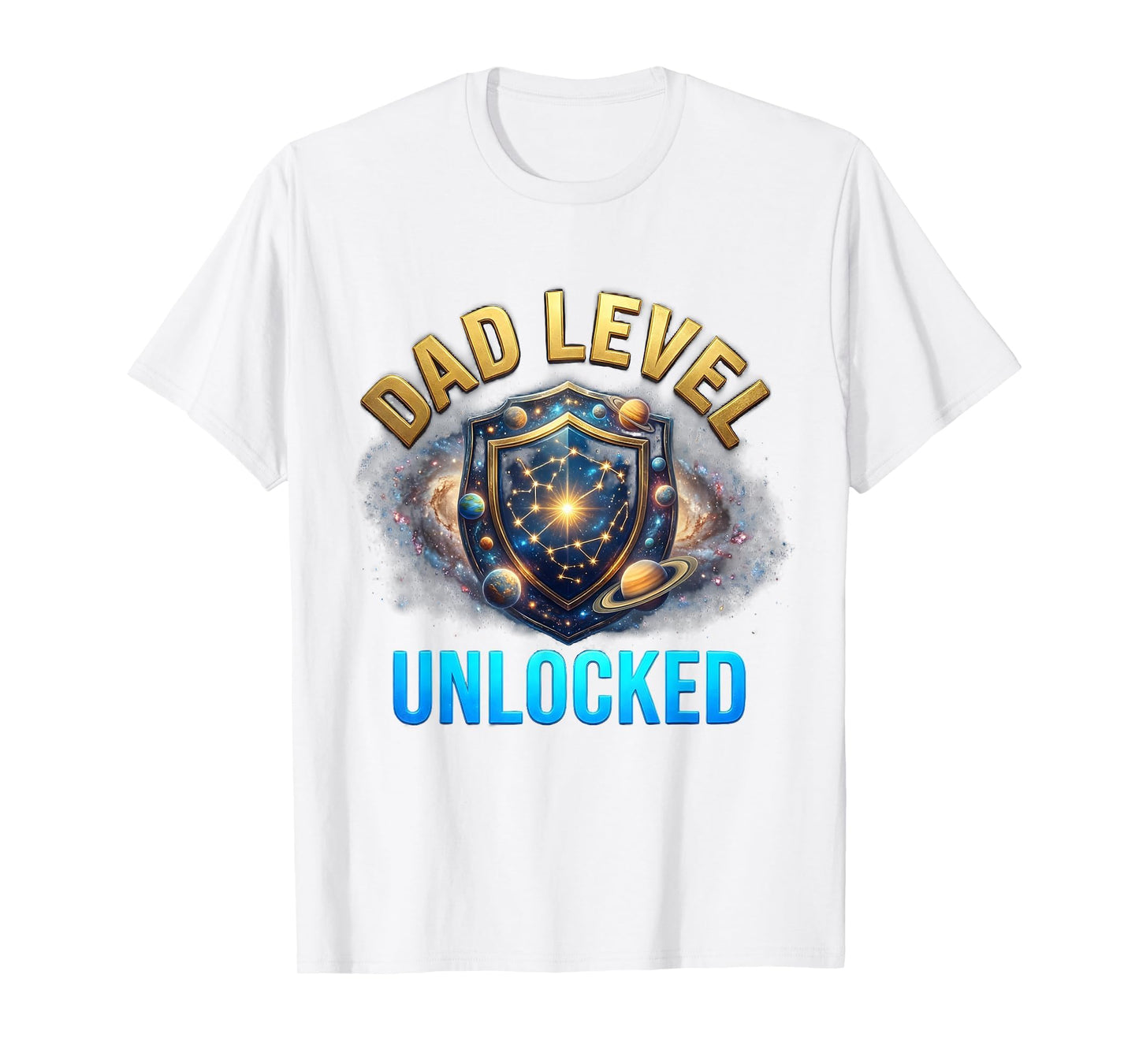 Dad Level Unlocked Fathers Day Gaming T-Shirt - Custom Art Print Men Women - T-Shirt, Sweatshirt, Hoodie