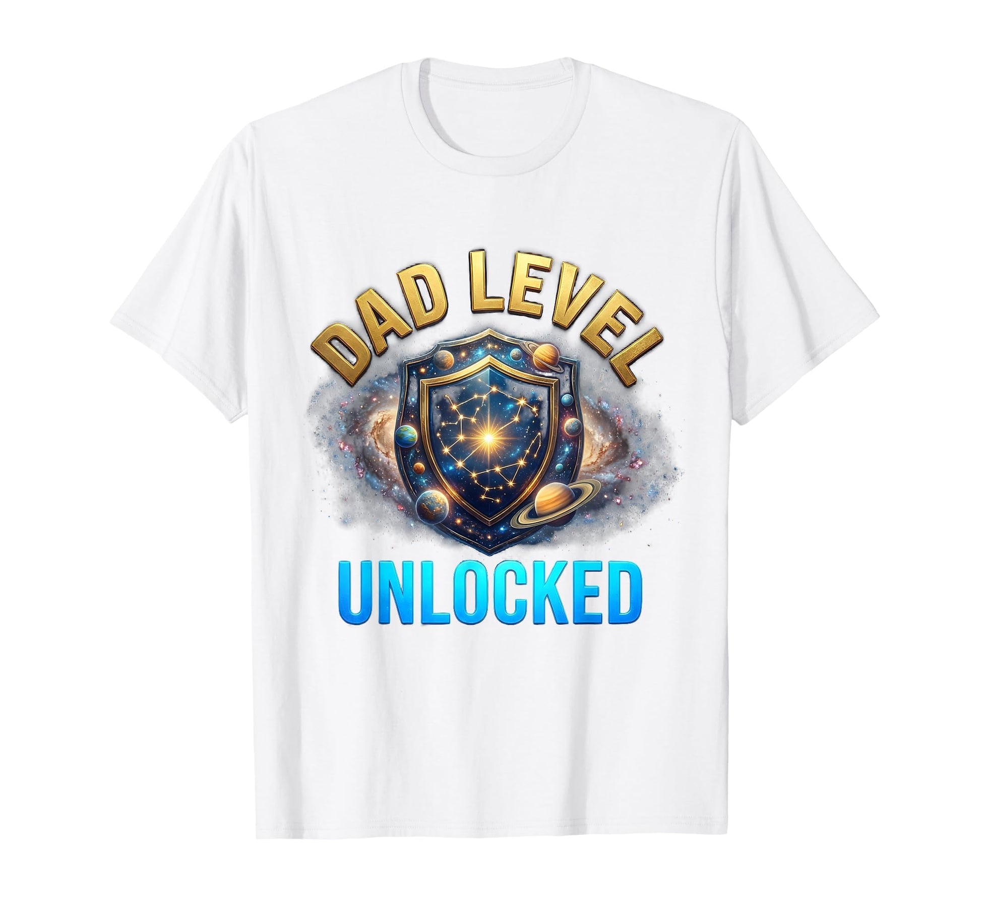 Dad Level Unlocked Fathers Day Gaming T-Shirt - Custom Art Print Men Women - T-Shirt, Sweatshirt, Hoodie