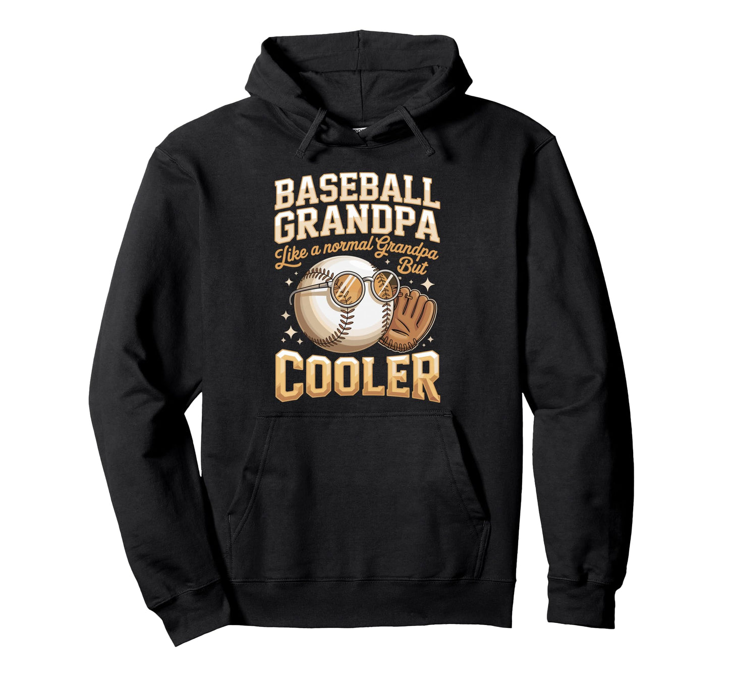 Baseball Grandpa Like Normal Grandpa Hoodie - Trendy Graphic for Adults - T-Shirt, Sweatshirt, Hoodie