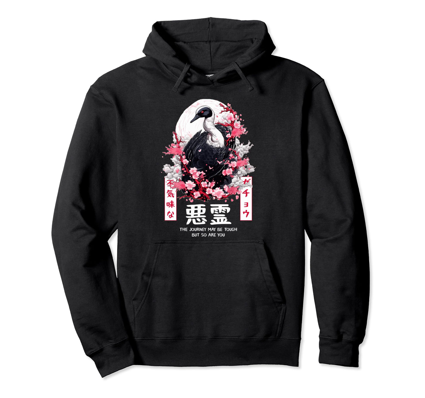 Creepy Goose Japanese Harajuku Japan Hoodie - Graphic Print Men Women - T-Shirt, Sweatshirt, Hoodie