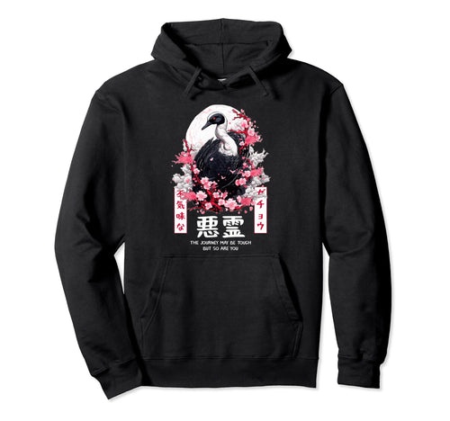 Creepy Goose Japanese Harajuku Japan Hoodie - Graphic Print Men Women - T-Shirt, Sweatshirt, Hoodie