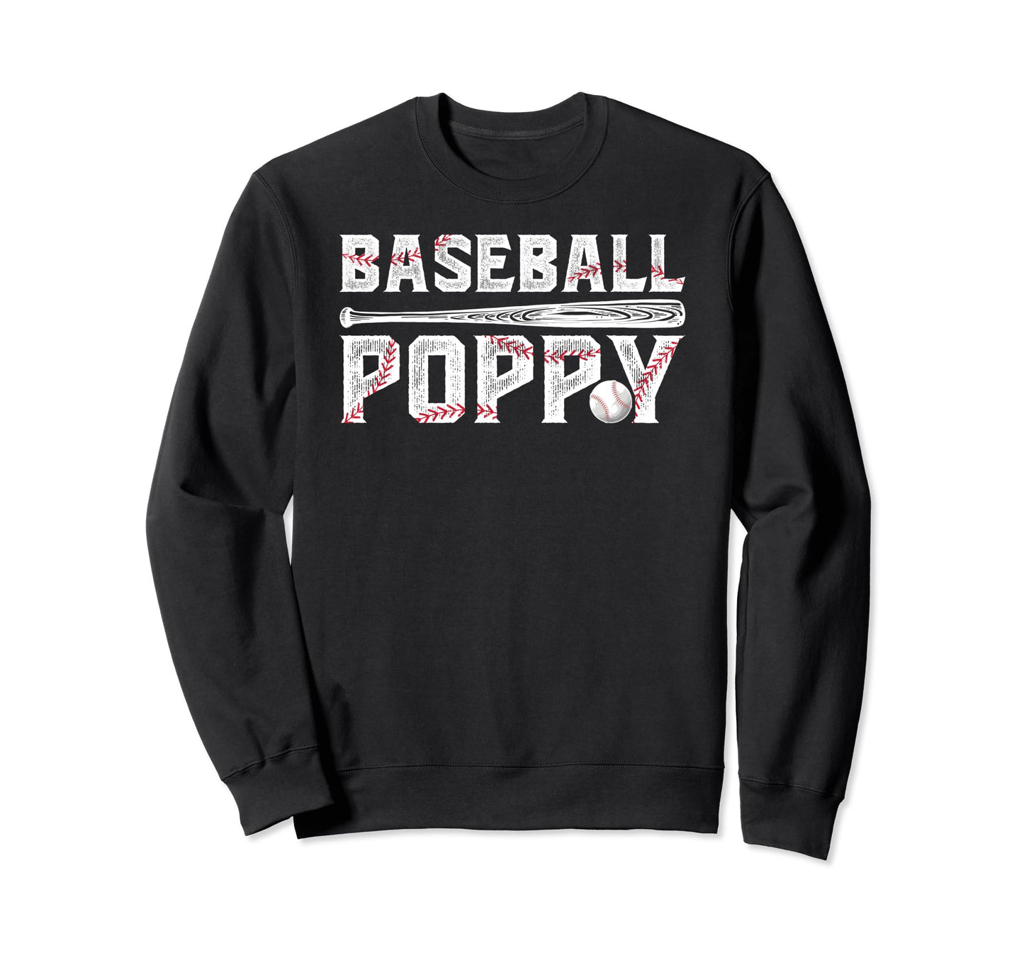 Baseball Poppy Proud Grandpa Poppy Sweatshirt - Custom Art Print Men Women - T-Shirt, Sweatshirt, Hoodie