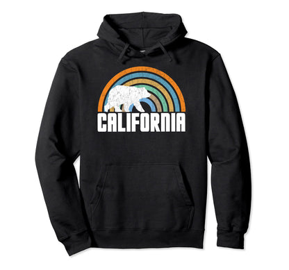 California Rainbow Bear California Hoodie - Aesthetic Graphic Men Women - T-Shirt, Sweatshirt, Hoodie