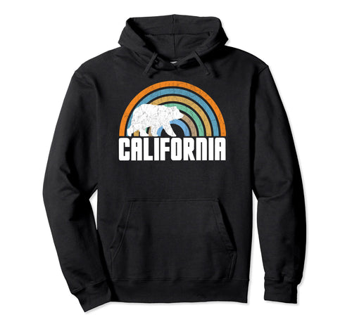California Rainbow Bear California Hoodie - Aesthetic Graphic Men Women - T-Shirt, Sweatshirt, Hoodie