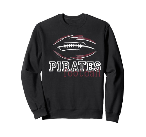 Maroon Pirates Football Sweatshirt - Casual Everyday Wear for Adults - T-Shirt, Sweatshirt, Hoodie