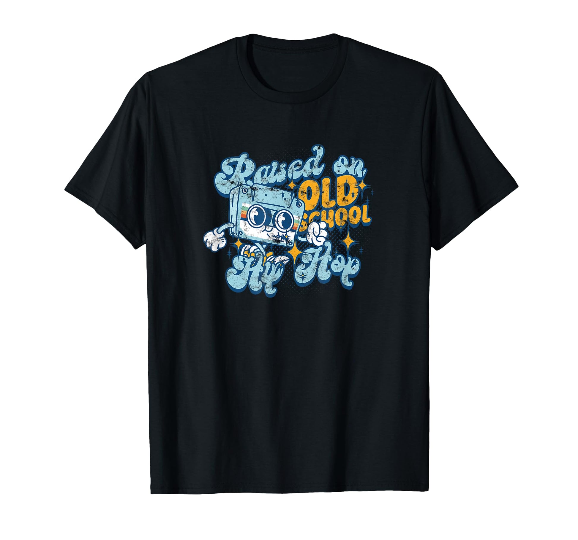 Raised Old School Hip Hop Music T-Shirt - Aesthetic Graphic Unisex - T-Shirt, Sweatshirt, Hoodie