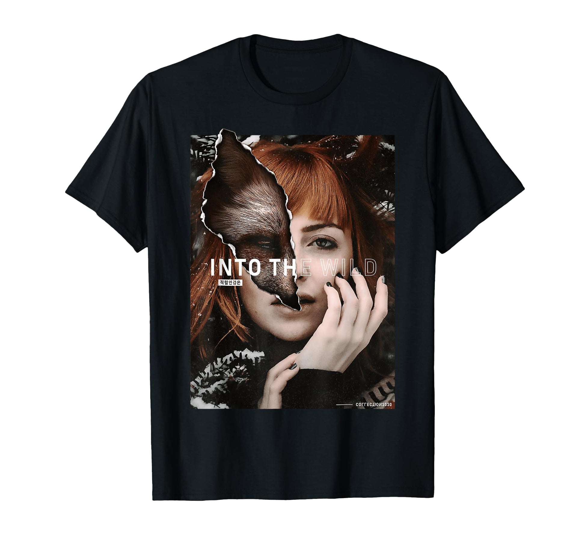 Into Wild Fox Japan Aesthetic Vaporwave T-Shirt - Trendy Graphic Men Women - T-Shirt, Sweatshirt, Hoodie