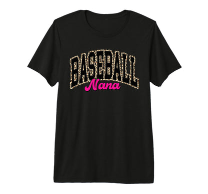 Baseball Nana Leopard Baseball Nana T-Shirt - Streetwear Style for Adults - T-Shirt, Sweatshirt, Hoodie