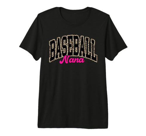 Baseball Nana Leopard Baseball Nana T-Shirt - Streetwear Style for Adults - T-Shirt, Sweatshirt, Hoodie