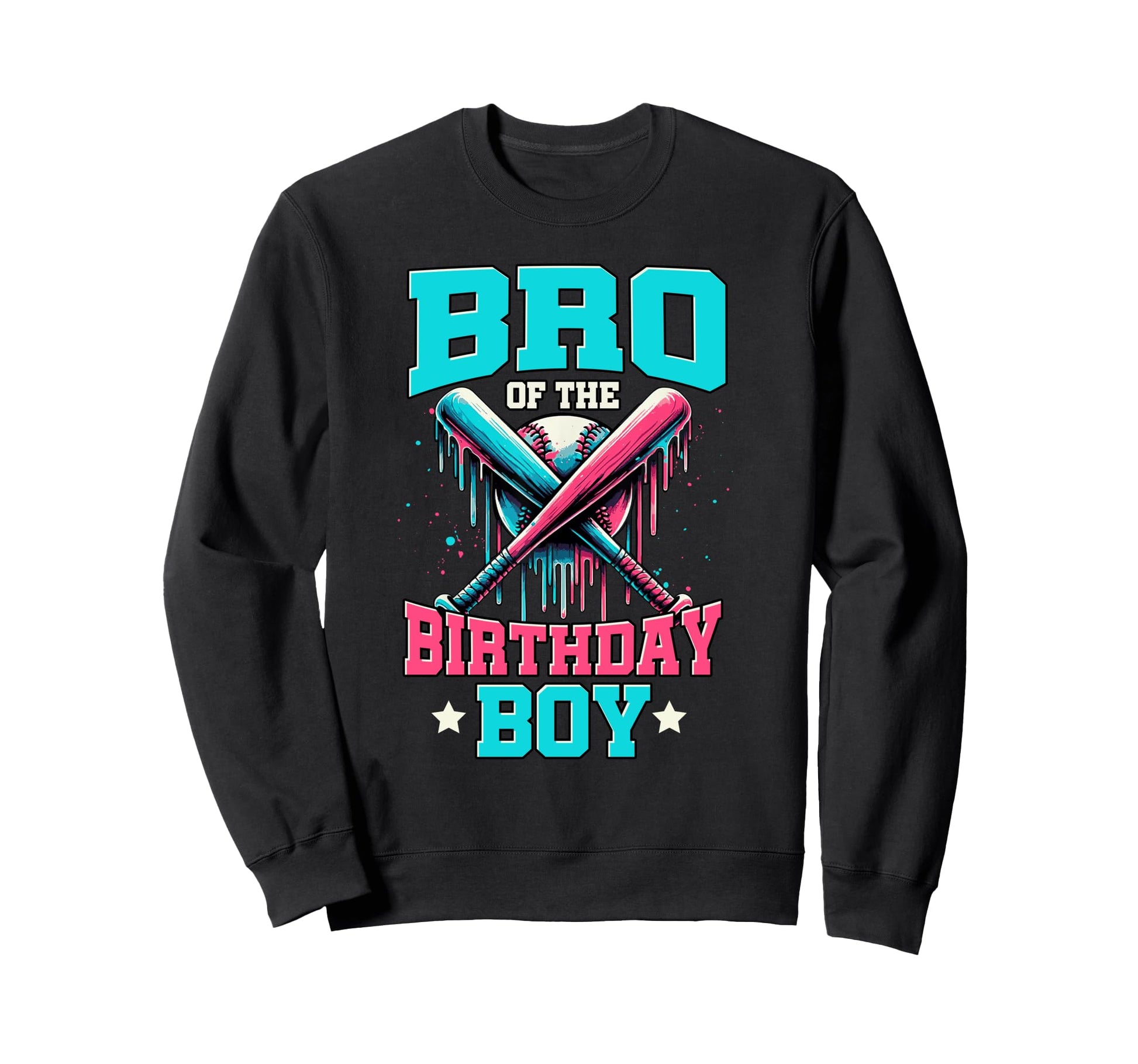Bro Birthday Baseball Ice Cream Sweatshirt - Casual Everyday Wear Unisex - T-Shirt, Sweatshirt, Hoodie