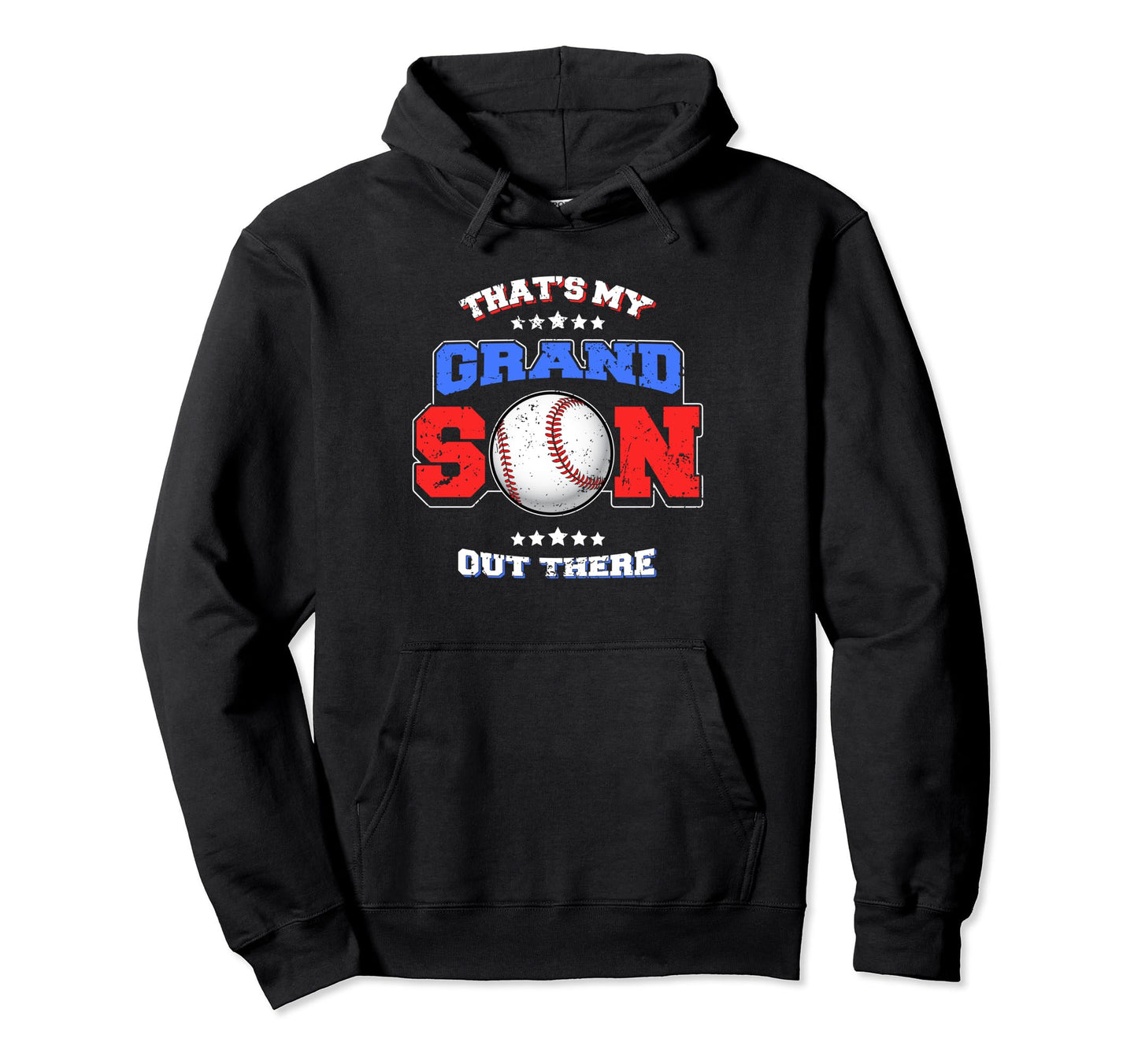 Baseball Thats My Grandson Out There Hoodie - Minimalist Print Men Women - T-Shirt, Sweatshirt, Hoodie