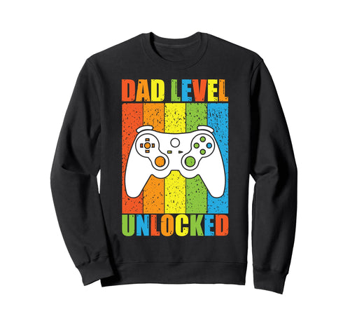 Dad Level Unlocked Reveal Gamer Sweatshirt - Custom Art Print for Adults - T-Shirt, Sweatshirt, Hoodie