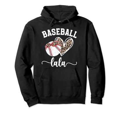 Baseball Lala Grandma Lala Baseball Player Hoodie - Trendy Graphic Unisex - T-Shirt, Sweatshirt, Hoodie