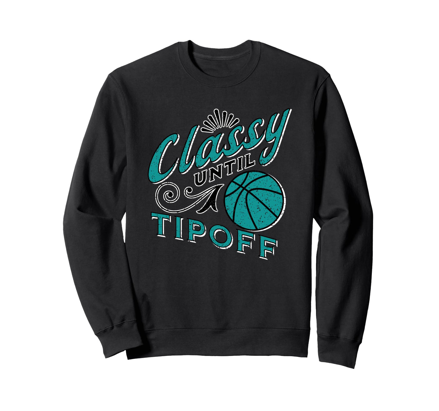 Classy Teal Basketball Gift Sweatshirt - Aesthetic Graphic Unisex - T-Shirt, Sweatshirt, Hoodie