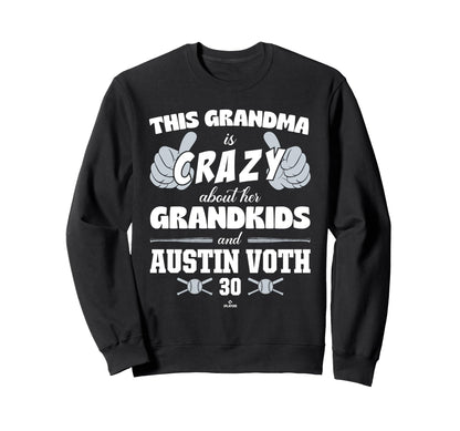 Grandma Crazy Austin Voth Seattle Sweatshirt - Aesthetic Graphic Men Women - T-Shirt, Sweatshirt, Hoodie