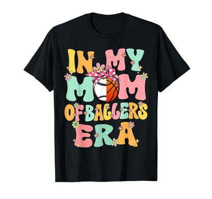 My Mom Ballers Era Groovy Baseball T-Shirt - Trendy Graphic Unisex - T-Shirt, Sweatshirt, Hoodie