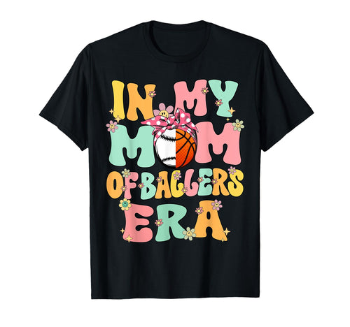 My Mom Ballers Era Groovy Baseball T-Shirt - Trendy Graphic Unisex - T-Shirt, Sweatshirt, Hoodie