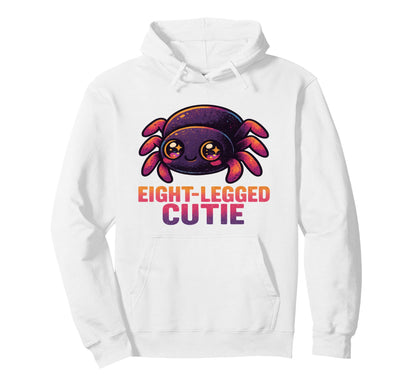 Eight Legged Cutie Kawaii Spider Rainbow Hoodie - Trendy Graphic Men Women - T-Shirt, Sweatshirt, Hoodie