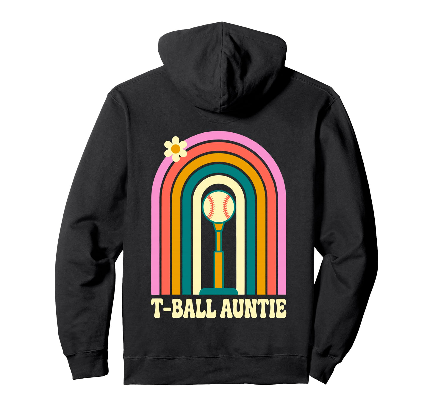 Funny T Ball Auntie Softball Ball T Hoodie - Minimalist Print Men Women - T-Shirt, Sweatshirt, Hoodie