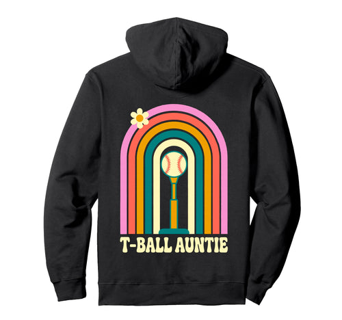 Funny T Ball Auntie Softball Ball T Hoodie - Minimalist Print Men Women - T-Shirt, Sweatshirt, Hoodie