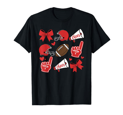 Football Cheer Mom Game Day T-Shirt - Novelty Apparel for Adults - T-Shirt, Sweatshirt, Hoodie