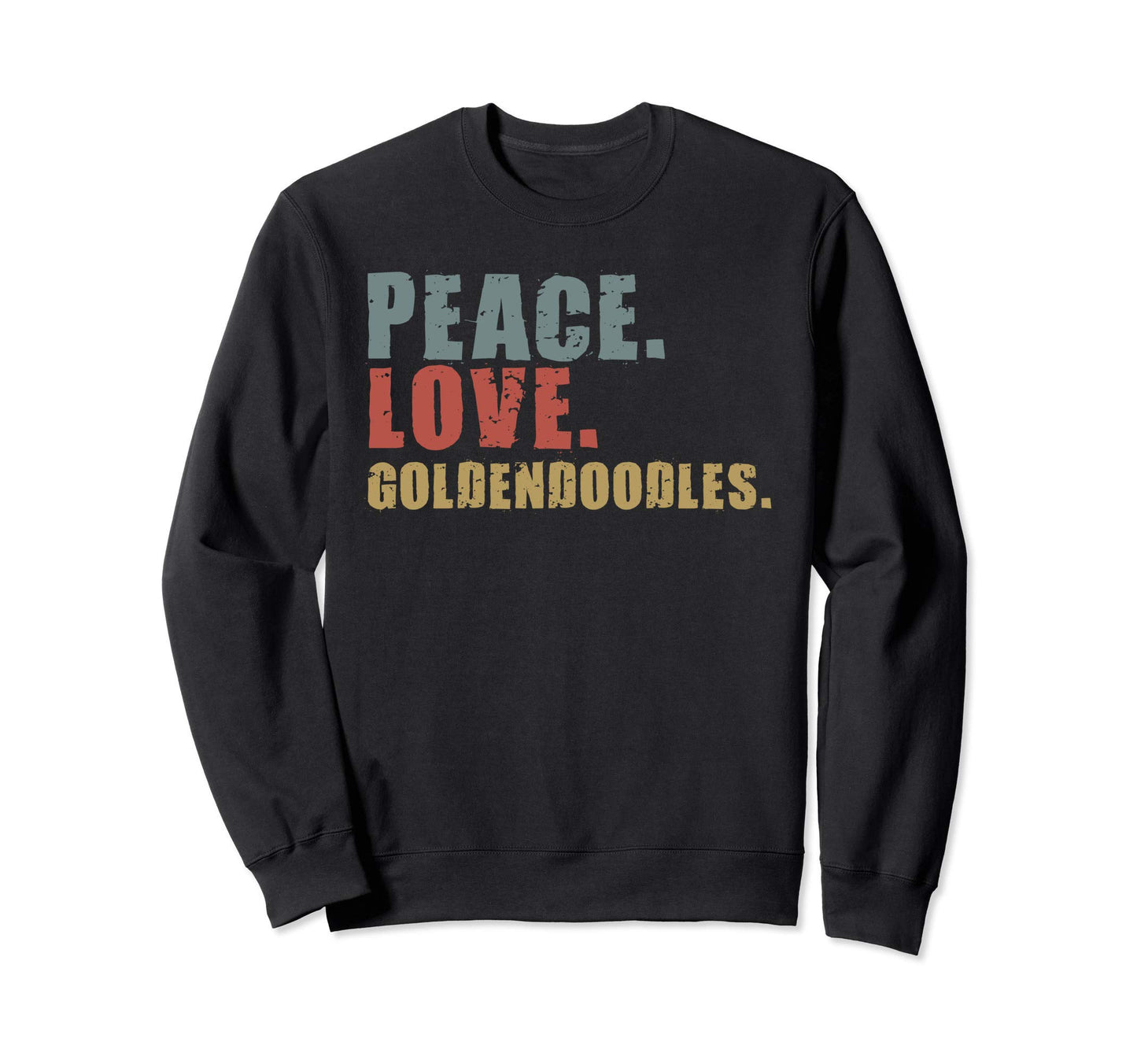 Peace Love Goldendoodles Adg049B Sweatshirt - Aesthetic Graphic Unisex - T-Shirt, Sweatshirt, Hoodie