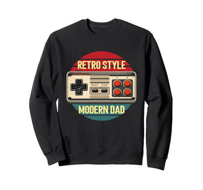 Fathers Day Modern Dad Gamer Sweatshirt - Trendy Graphic Men Women - T-Shirt, Sweatshirt, Hoodie
