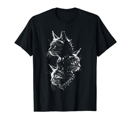 90S Grunge Cats Crust Punk Harajuku T-Shirt - Trendy Graphic for Adults - T-Shirt, Sweatshirt, Hoodie