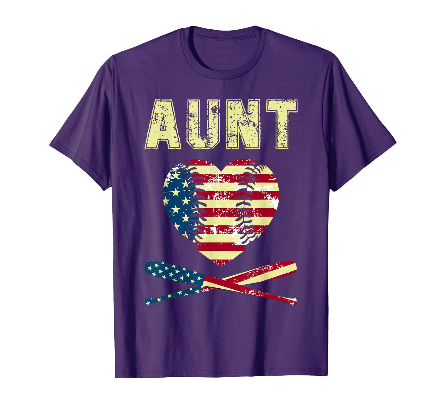 Baseball Softball Aunt Love Heart T-Shirt - Minimalist Print for Adults - T-Shirt, Sweatshirt, Hoodie