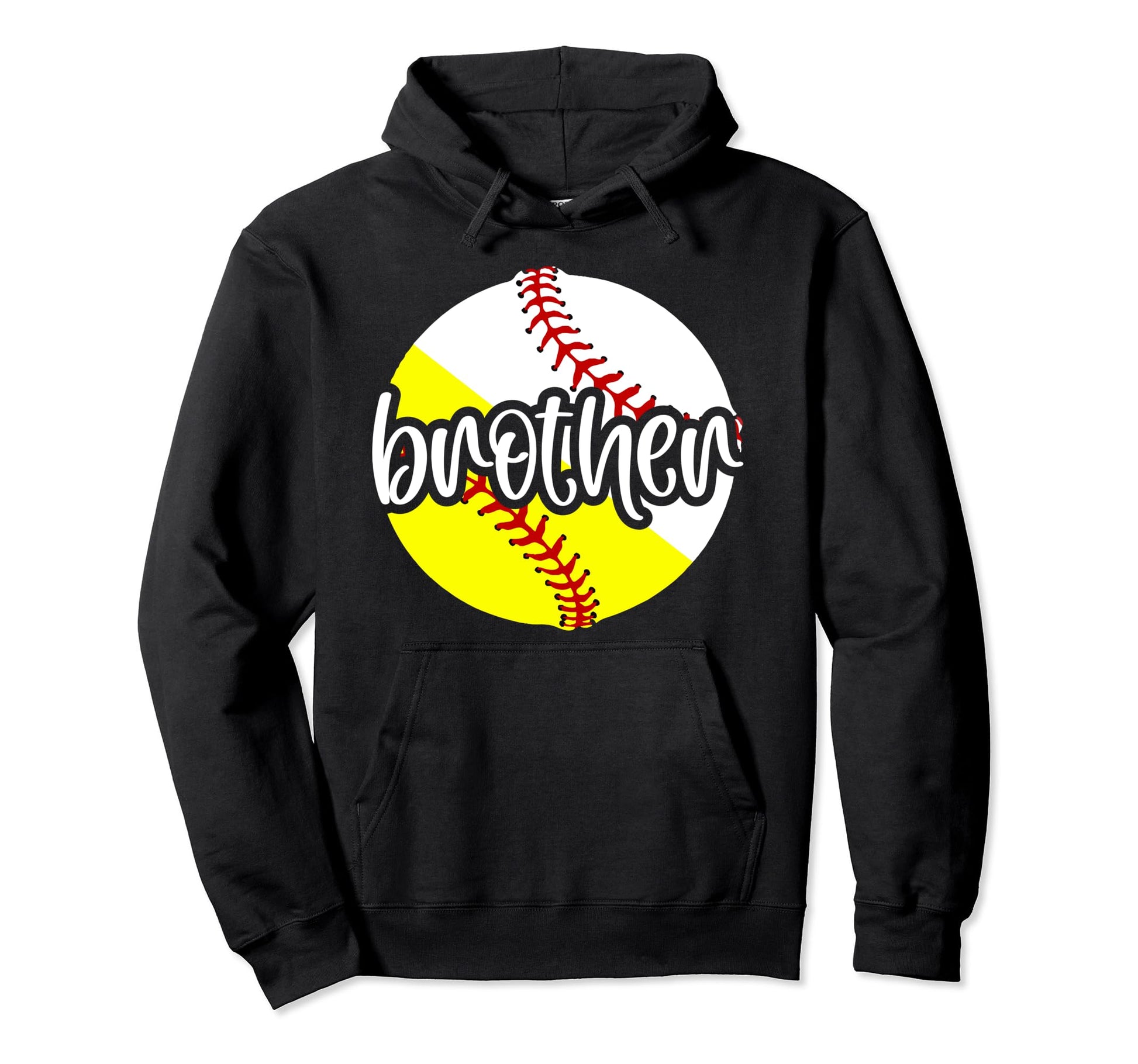Softball Baseball Brother Baseball Hoodie - Fun Novelty Design Unisex - T-Shirt, Sweatshirt, Hoodie