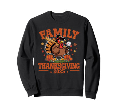 Happy Thanksgiving 2025 Funny Sweatshirt - Graphic Print for Adults - T-Shirt, Sweatshirt, Hoodie