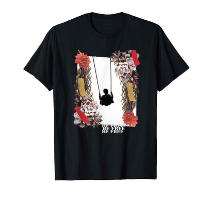 Be Free Grunge 90S Photo Collage Artistic T-Shirt - Unique Graphic Unisex - T-Shirt, Sweatshirt, Hoodie