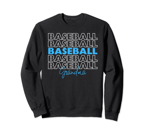 Baseball Grandma Blue Baseball Sweatshirt - Streetwear Style for Adults - T-Shirt, Sweatshirt, Hoodie