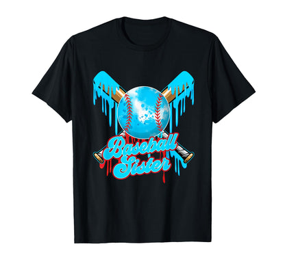 Sister Birthday Baseball Ice T-Shirt - Casual Everyday Wear Men Women - T-Shirt, Sweatshirt, Hoodie