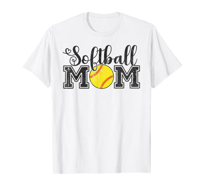 Softball Mom Softball Mama Game Mothers T-Shirt - Streetwear Style Unisex - T-Shirt, Sweatshirt, Hoodie