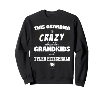 Grandma Crazy Tyler Fitzgerald Sweatshirt - Custom Art Print for Adults - T-Shirt, Sweatshirt, Hoodie