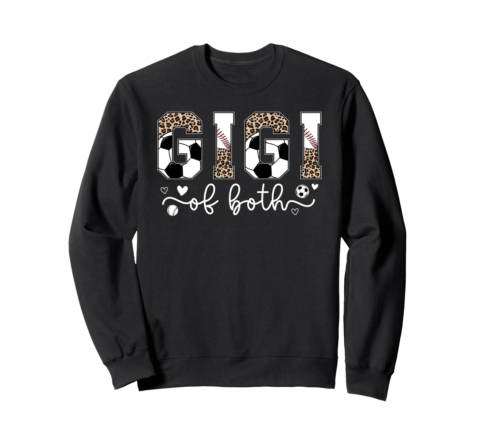 Gigi Both Leopard Baseball Soccer Sweatshirt - Casual Everyday Wear Unisex - T-Shirt, Sweatshirt, Hoodie