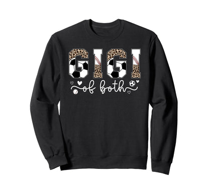 Gigi Both Leopard Baseball Soccer Sweatshirt - Casual Everyday Wear Unisex - T-Shirt, Sweatshirt, Hoodie