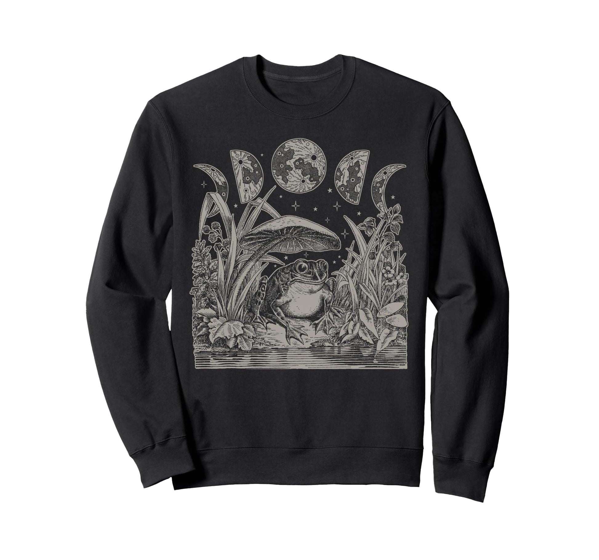 Whimsy Goth Fairycore Grunge Frog Sweatshirt - Fun Novelty Design Unisex - T-Shirt, Sweatshirt, Hoodie
