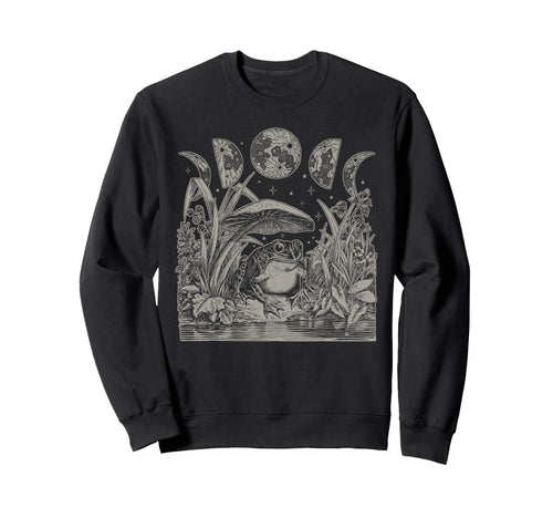 Whimsy Goth Fairycore Grunge Frog Sweatshirt - Fun Novelty Design Unisex - T-Shirt, Sweatshirt, Hoodie