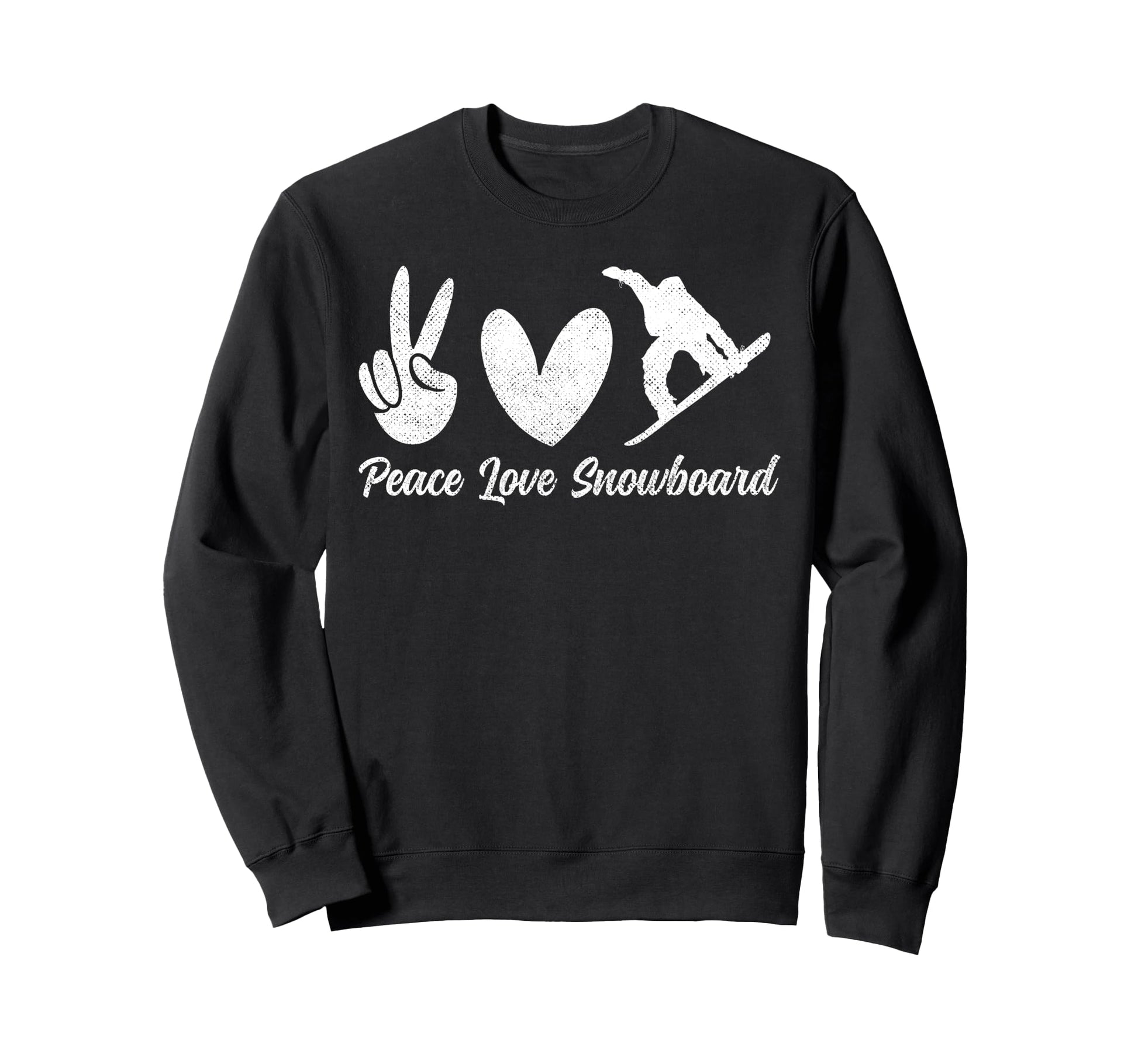 Snowboarding Snowboard Peace Sweatshirt - Aesthetic Graphic for Adults - T-Shirt, Sweatshirt, Hoodie