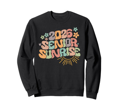Senior Sunrise 2026 Colorful Boho High Sweatshirt - Graphic Print Unisex - T-Shirt, Sweatshirt, Hoodie