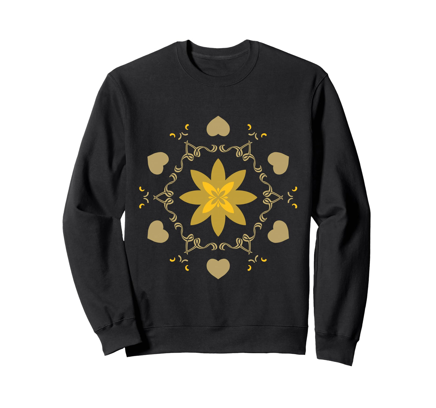 Enchanted Bloom Mandala Boho Aesthetic Sweatshirt - Graphic Print Unisex - T-Shirt, Sweatshirt, Hoodie