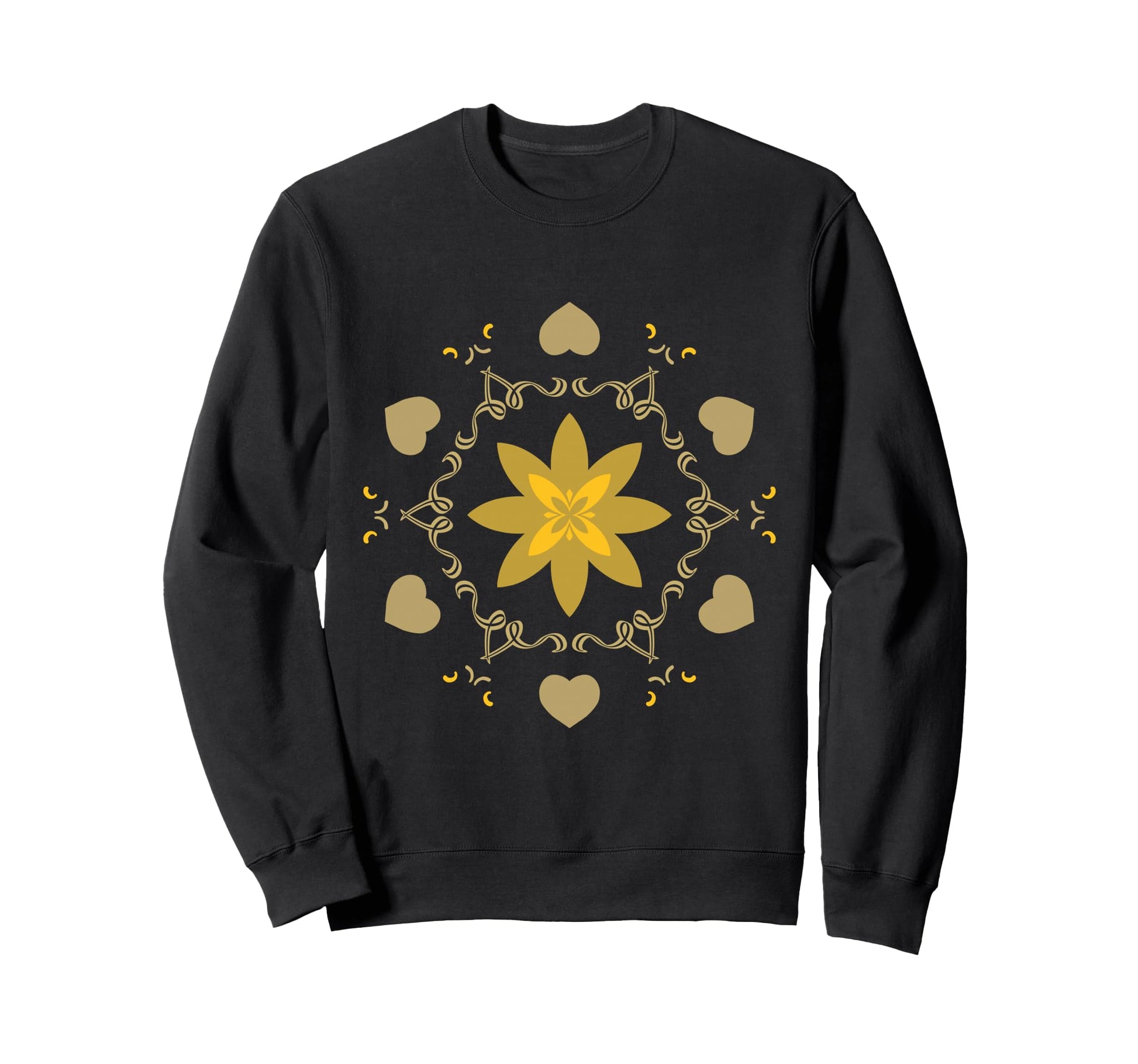 Enchanted Bloom Mandala Boho Aesthetic Sweatshirt - Graphic Print Unisex - T-Shirt, Sweatshirt, Hoodie