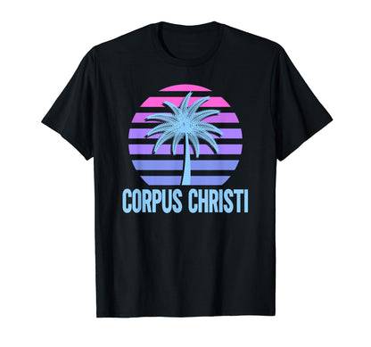 Corpus Christi Vacation Vaporwave T-Shirt - Custom Art Print Men Women - T-Shirt, Sweatshirt, Hoodie