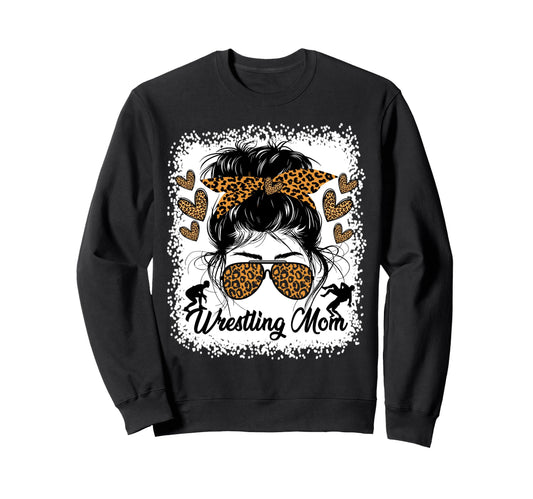 Wrestling Mom Wrestler Stylish Sweatshirt - Aesthetic Graphic Unisex - T-Shirt, Sweatshirt, Hoodie