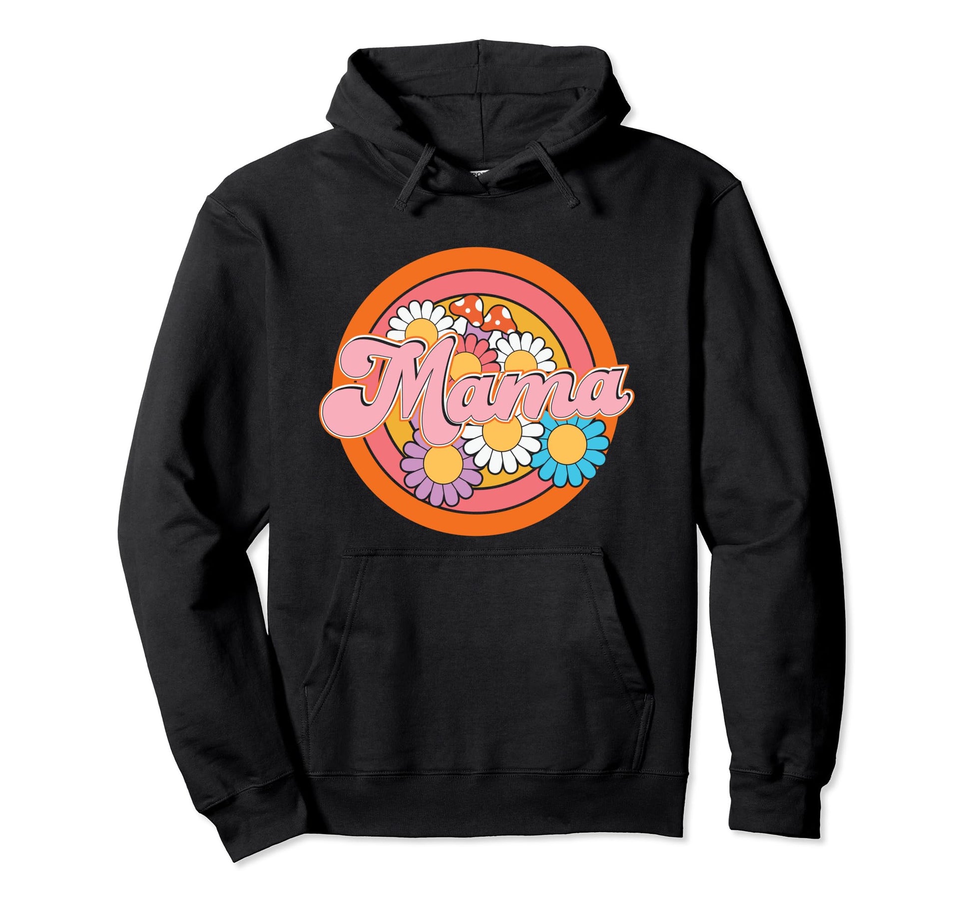 Mothers Day Gift Mama Hippy Boho Hoodie - Novelty Apparel for Adults - T-Shirt, Sweatshirt, Hoodie